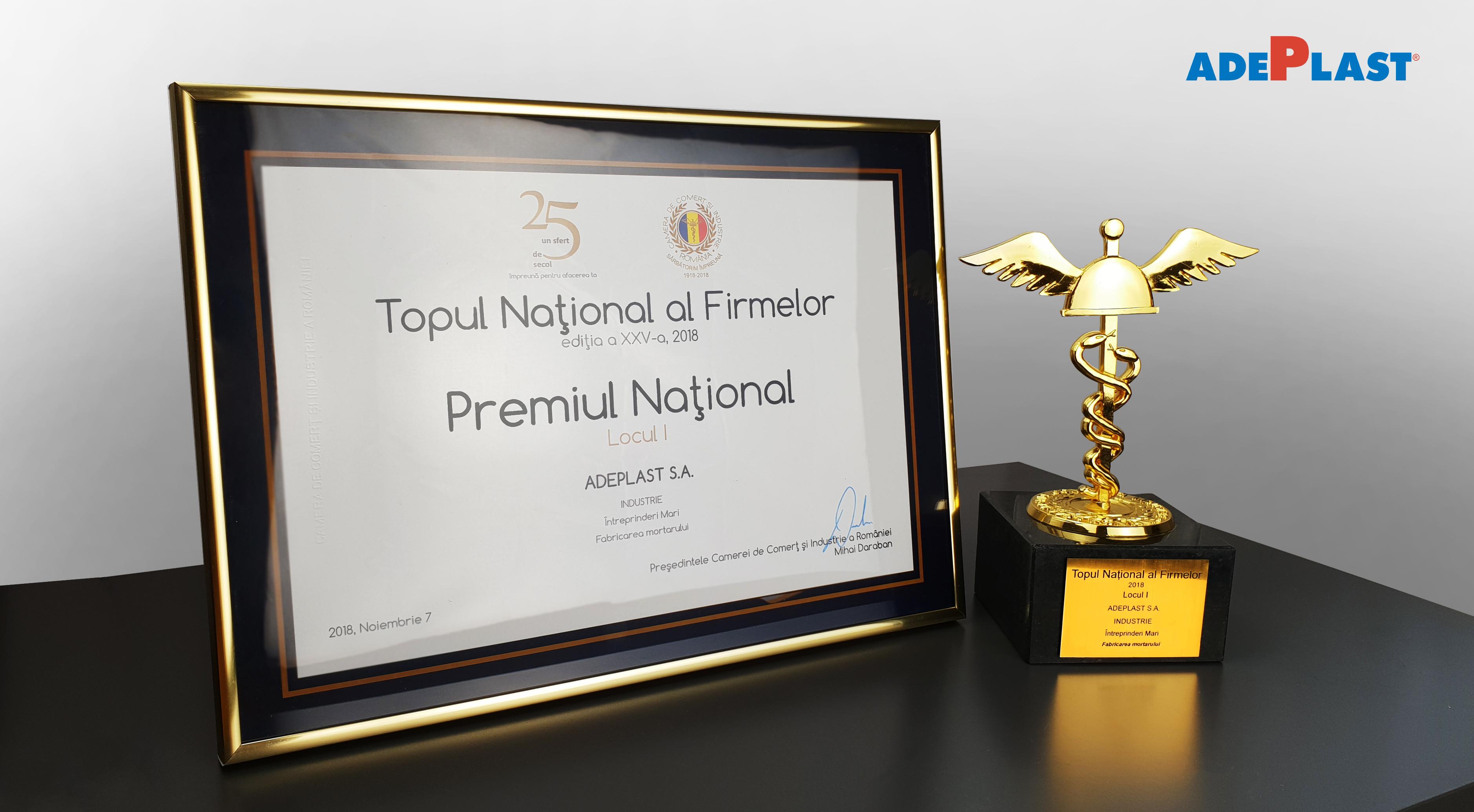 AdePlast in the National Top of Companies
