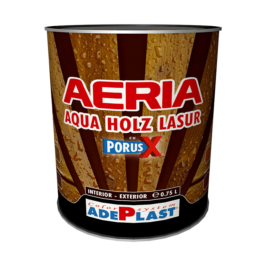 AERIA AQUA HOLZ LASUR cu PORUS X